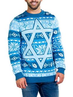 Festive Fun Men's Sweaters for Hanukkah Inspired by Classic Ugly Sweaters