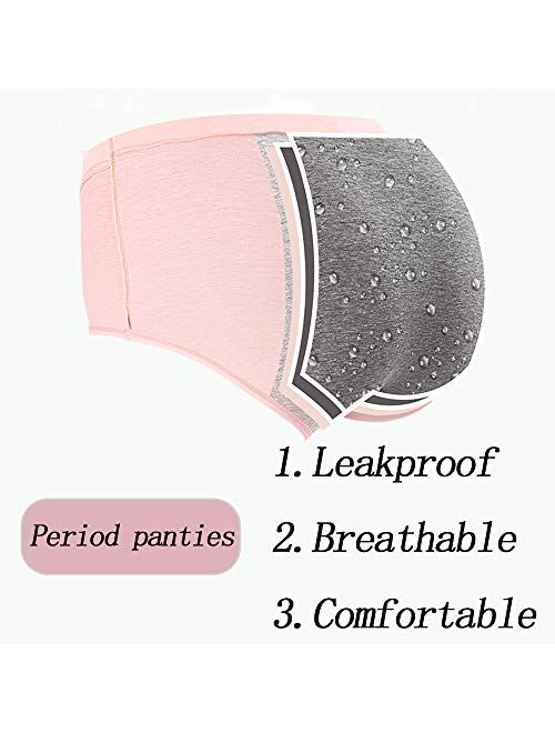 Anna & Eric Teens Leakproof Underwear Girls Protective Panties Women Postpartum Briefs