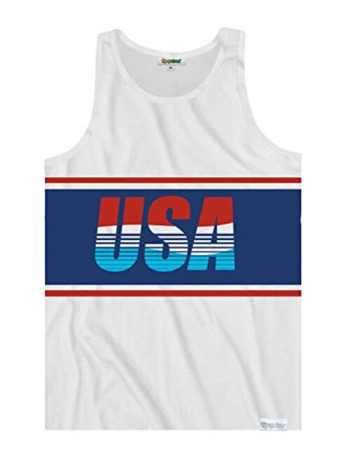 Tipsy Elves Funny American Patriotic Themed Tank Tops for Summer and BBQs