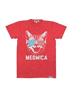 Funny Men's Animal Themed Patriotic Graphic Tees for 4th of July and Summer