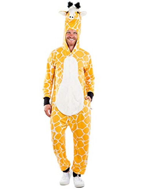 Buy Tipsy Elves Funny Animal Halloween Giraffe Costume Jumpsuit with ...