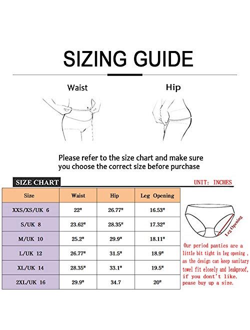 4 Packs Women Period Underwear Teens Menstrual Leak Proof Underwear First Period Starter Sanitary Shorts Girls