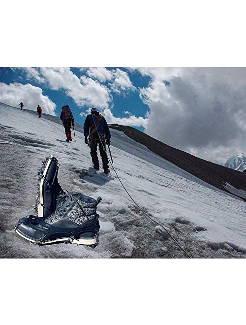 Limm Crampons Ice Traction Cleats Large - Lightweight Traction Cleats for Walking on Snow & Ice - Anti Slip Shoe Grips Quickly & Easily Over Footwear - Portable Ice Gripp