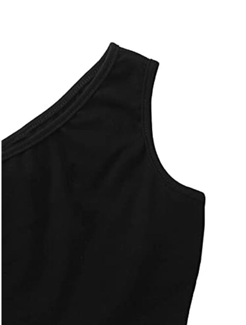 Romwe Girl's Summer 2 Piece Twist Front Crop Tops with Floral Belted Short Set