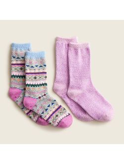 Girls' slipper socks two-pack
