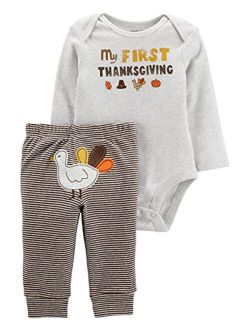 Baby 2-Piece Thanksgiving Bodysuit Pant Set