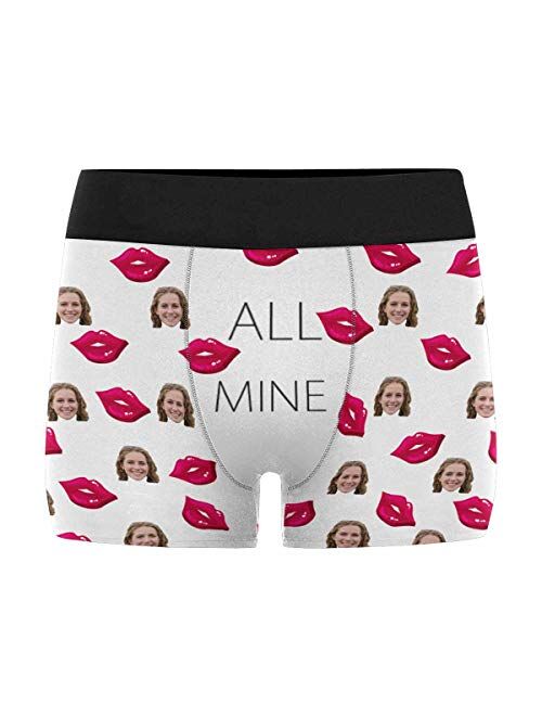 Buy Custom Wife Face on All Mine Men's Funny Boxer Shorts Underpants ...