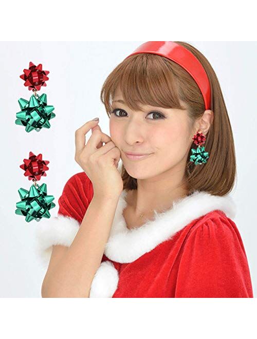 Ella & Elly Goldtone & Red Rhinestone Butterfly Wing Drop Earrings