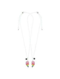 Girls Elli by Capelli BFF Rainbow Heart Necklace Set