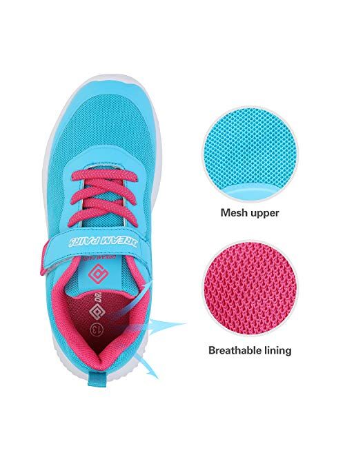 DREAM PAIRS Boys Girls Tennis Running Shoes Lightweight Breathable Athletic Sports Sneakers