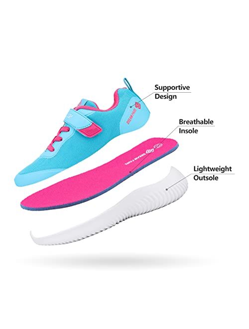 DREAM PAIRS Boys Girls Breathable Tennis Running Shoes Athletic Sport Sneakers 