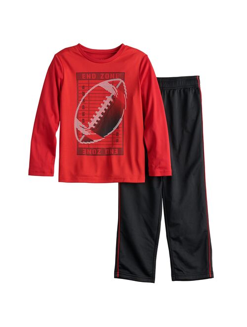 Boys 4-12 Jumping Beans® Active Sports Long Sleeve Tee and Pants Set