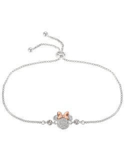Kids' Disney's Minnie Mouse Crystal Adjustable Bracelet
