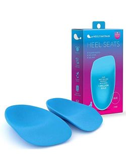 Heel That Pain Plantar Fasciitis Insoles | Heel Seats Foot Orthotic Inserts, Heel Cups for Heel Pain and Heel Spurs | Patented, Clinically Proven, 100% Guaranteed | Blue,