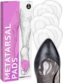 Ball of Foot Cushions High Heels - Soft Gel Insole Metatarsal Pads Forefoot Callus Metatarsalgia Pain Prevention Shoe Inserts no Slip Cushioning for Women