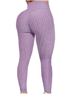 Women's High Waist Yoga Pants Tummy Control Slimming Booty Leggings Workout Running Butt Lift Tights