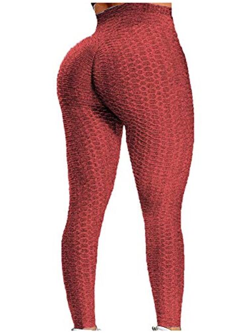 SEASUM Women's High Waist Yoga Pants Tummy Control Slimming Booty Leggings Workout Running Butt Lift Tights