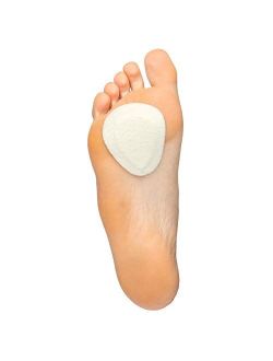 ZenToes Metatarsal Felt Pads - 6 Pair Pack - ¼” Contoured Adhesive Ball of Foot Cushions - Adhere to Shoe Insoles or Feet