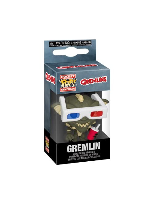 Funko Pop! Keychain: Gremlins - Gremlin with 3D Glasses Multicolor, 2 inches