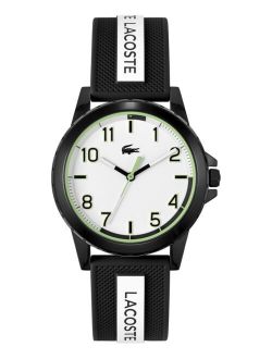 Kids' Rider Black & White Silicone Strap Watch 36mm