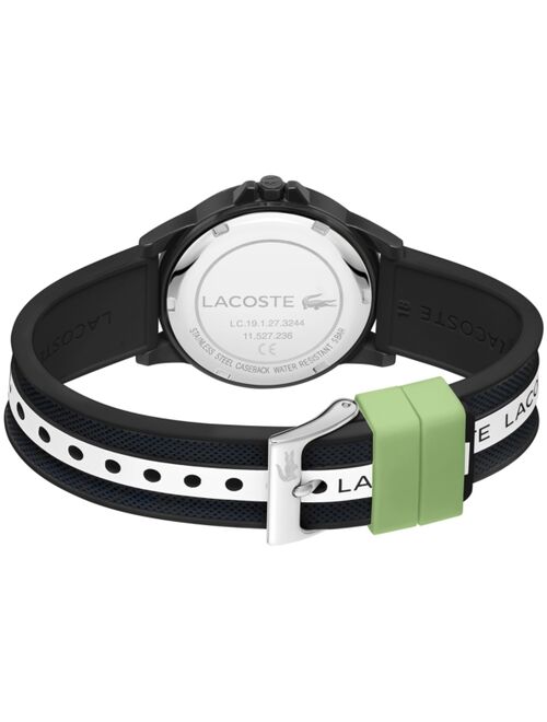 Lacoste Kids' Rider Black & White Silicone Strap Watch 36mm