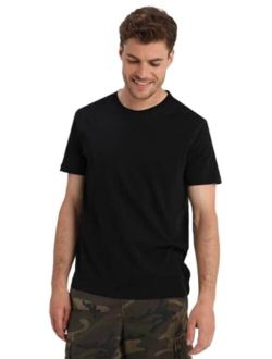 Men's Crew Neck Cotton Solid Short Sleeve T- Shirt