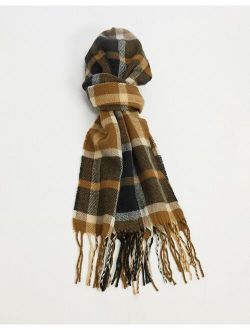blanket scarf in all over check detail