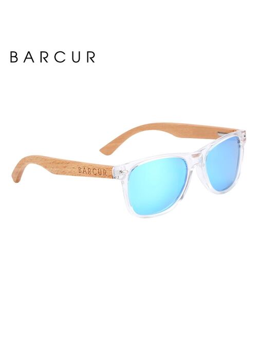 BARCUR Children Sunglasses Polarized Wood Sun Glasses Boy Girls UV400 Eyewear Oculos Gafas De Sol