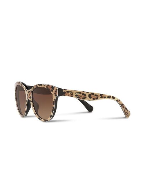 Dolce & Gabbana leopard-print cat-eye sunglasses