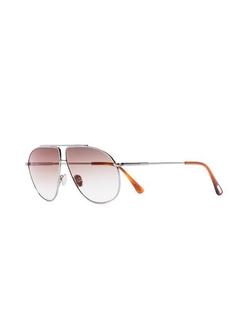 Bottega Veneta Riley aviator-frame sunglasses
