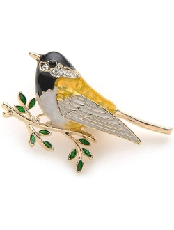 Flzaitian Cute Swallow Birds Brooches Pin for Women Girls Jewelry Men Women's for Suit Scarf Dress Pin