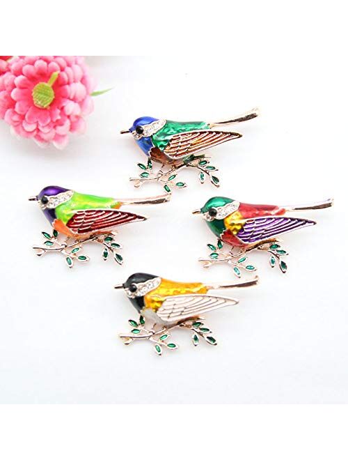 Flzaitian Cute Swallow Birds Brooches Pin for Women Girls Jewelry Men Women's for Suit Scarf Dress Pin
