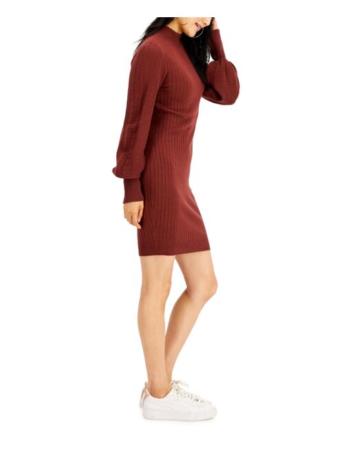 Hooked Up by IOT Juniors' Balloon-Sleeve Sweater Dress