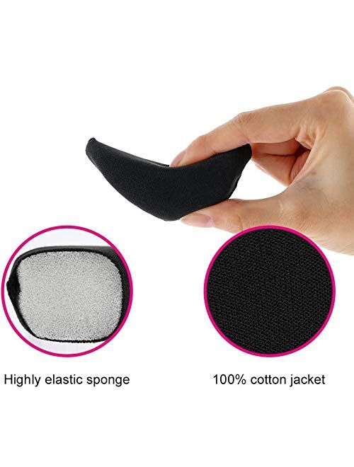 4 Pairs Foam Toe Filler, Soft Sponge Big Toe Plug Foot Brace Pads, Adjustable Toe Plug Reusable Shoe Filler for Too Big Shoes