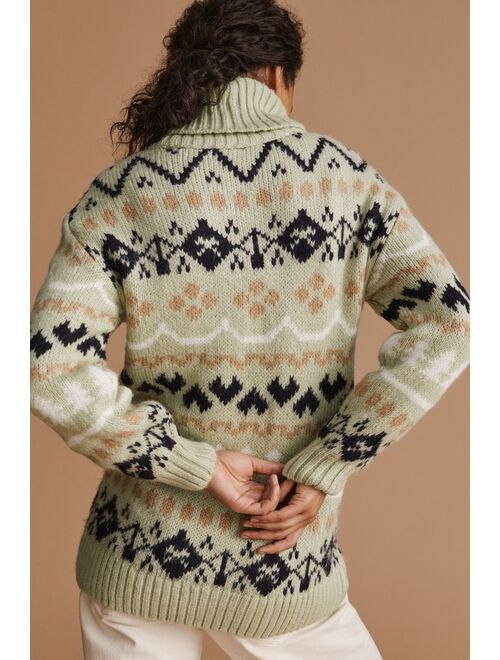 Anthropologie Turtleneck Tunic Long Sleeve Sweater Dress
