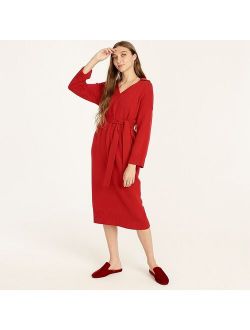 Cashmere collared sweater-dress