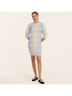 Argyle sweater-dress