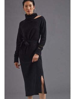One-Shoulder Knit Maxi Dress