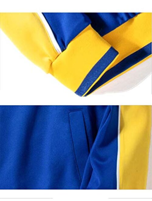 Tebreux Men's Tracksuits 2 Piece Outfit Jogging Suits Set Casual Long Sleeve Sports Sweatsuits