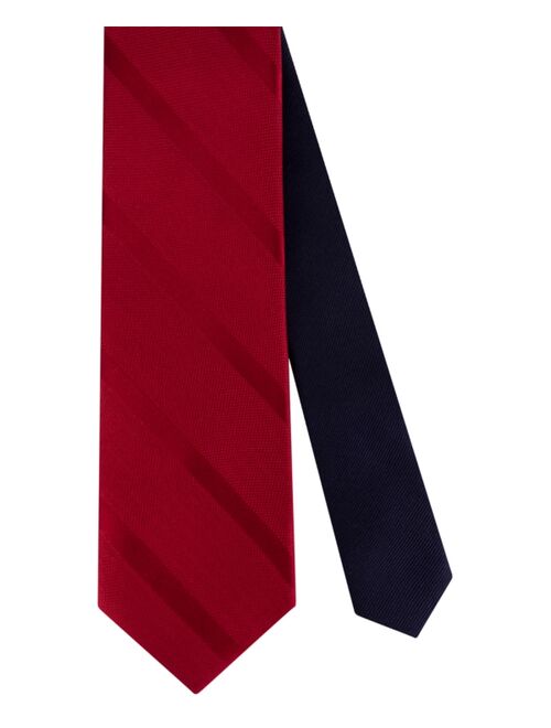 Tommy Hilfiger Men's Textured Stripe Silk Tie