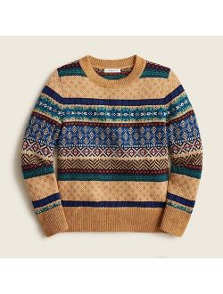 Kids' Fair Isle crewneck sweater
