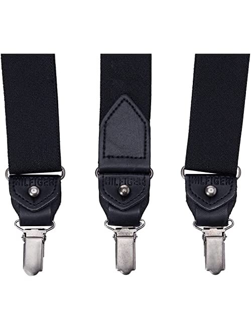 Tommy Hilfiger 32mm Suspender With Convertible Clip, Button End and Strap