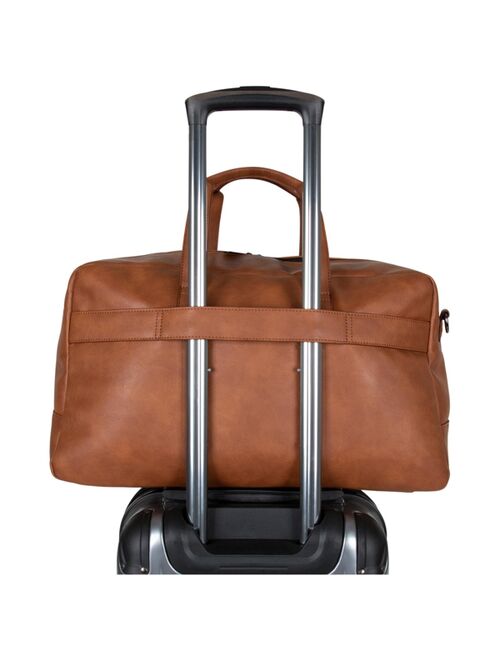 Kenneth Cole Reaction 20" Vegan Faux Leather Lightweight Carry-On Travel Duffel