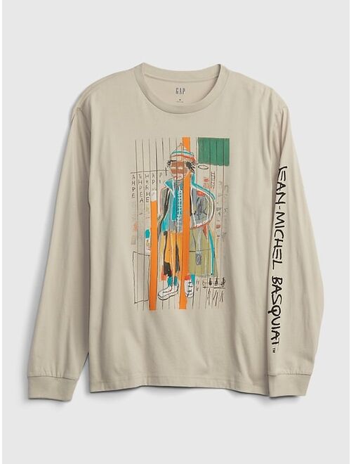 Gap X Jean-Michel Basquiat Graphic Long Sleeve Thanksgiving T-Shirt