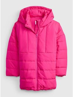 Kids Quilted Parka Thanks giving Pink Thanksgiving