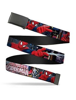 Buckle-Down Web Belt - THE ULTIMATE SPIDER-MAN Swinging City Poses