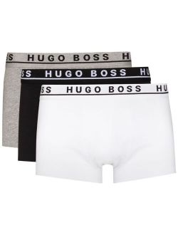 pack of 3 logo waistband trunks
