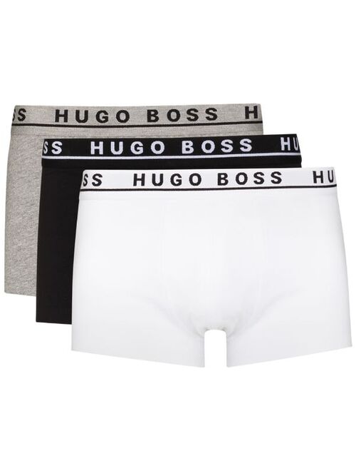 Hugo Boss pack of 3 logo waistband trunks