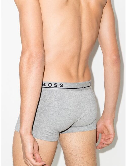 Hugo Boss pack of 3 logo waistband trunks