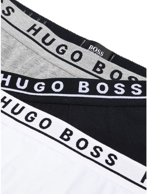 Hugo Boss pack of 3 logo waistband trunks